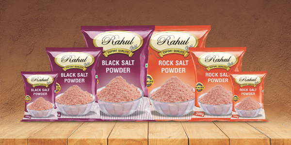 Black and Rock Salt Powder